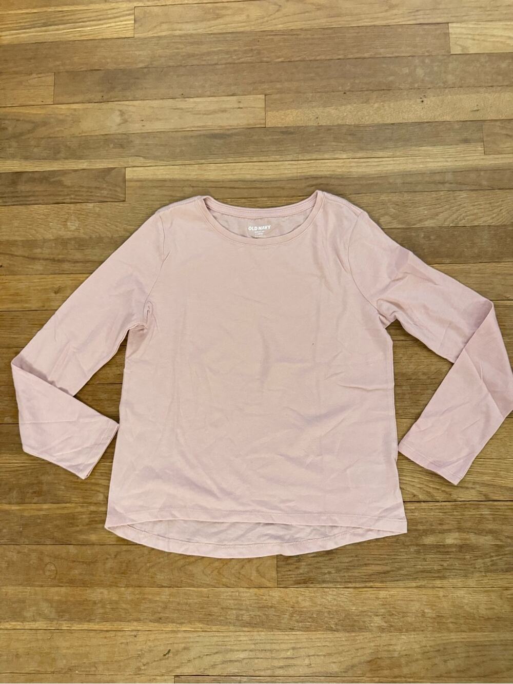NWOT Old Navy Girls' Pink Solid Softest Tee - Size L (10-12)
 b10